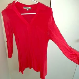 Coral blouse